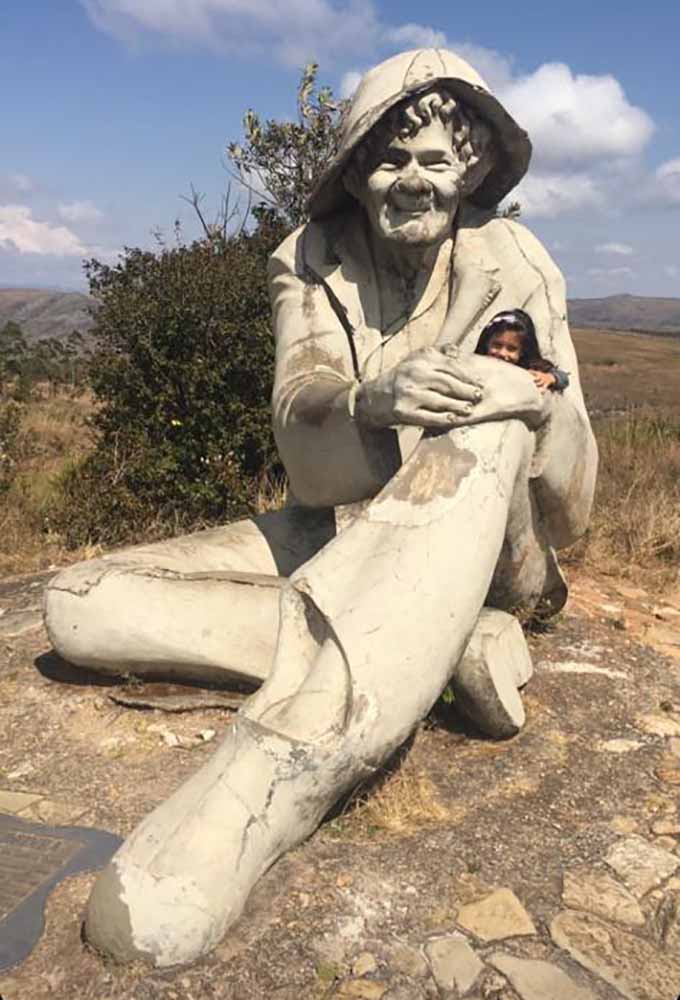 Juquinha escultura em pedra sabão