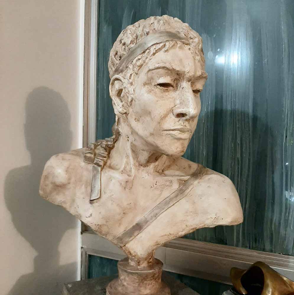 escultura em gesso